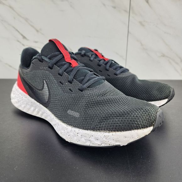 Nike Other - Nike Revolution 5 Black Red Running Shoes